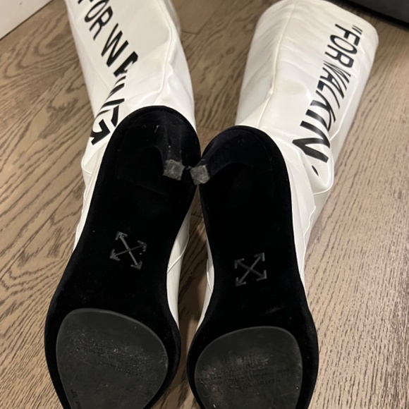 Off White - c/o Virgil Abloh White For Walking Boots - 120 Knee - - Picture 5 of 5
